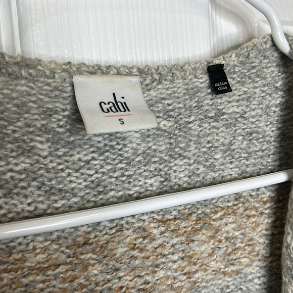 Cabi #3701 Shetland Fringe Open Front Cardigan Southwest Aztec Size Small - Picture 6 of 9